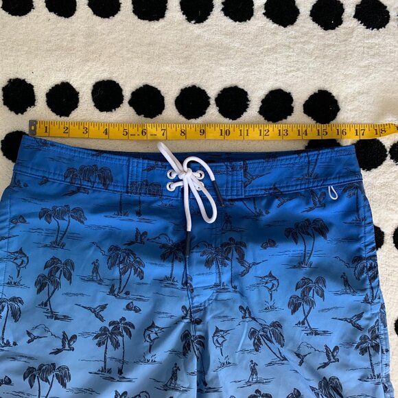 American Eagle Board Shorts Tropical Surf Beach Vacation Swim Trunks - Picture 7 of 10